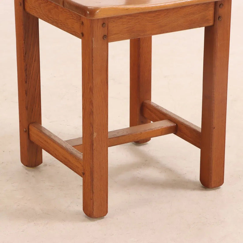 French Oak Dining Chairs from 1945 (Set of 6) - Lone Fox