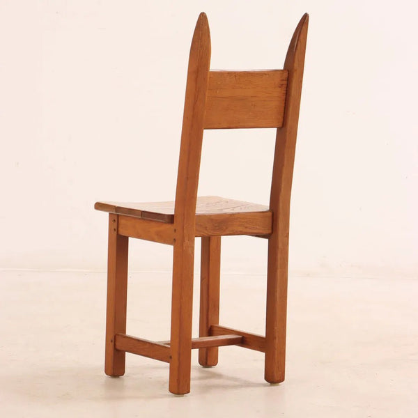 French Oak Dining Chairs from 1945 (Set of 6) - Lone Fox