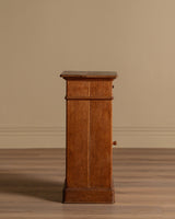 French Oak Pedestal Cabinet / Accent Table 2, Late 19th Century - Lone Fox