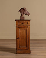 French Oak Pedestal Cabinet / Accent Table 3, Late 19th Century - Lone Fox
