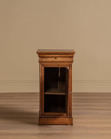 French Oak Pedestal Cabinet / Accent Table, Late 19th Century - Lone Fox