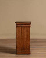 French Oak Pedestal Cabinet / Accent Table, Late 19th Century - Lone Fox