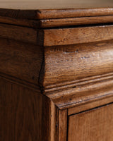 French Oak Pedestal Cabinet / Accent Table, Late 19th Century - Lone Fox