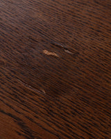 French Oak Tapered Leg Dining Table w/ Leaves, 1950's - Lone Fox