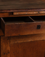 French Oak Two Door Buffet Counter, France, 19th/Early 20th Century - Lone Fox