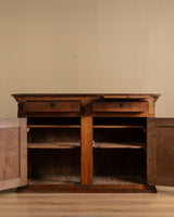 French Oak Two Door Buffet Counter, France, 19th/Early 20th Century - Lone Fox