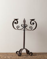 French Rusted Wrought Iron Candelabra - Lone Fox