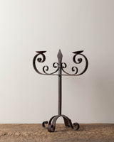 French Rusted Wrought Iron Candelabra - Lone Fox