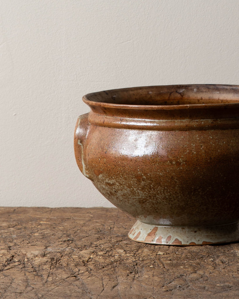 French Stoneware Confit Serving Bowl - Lone Fox