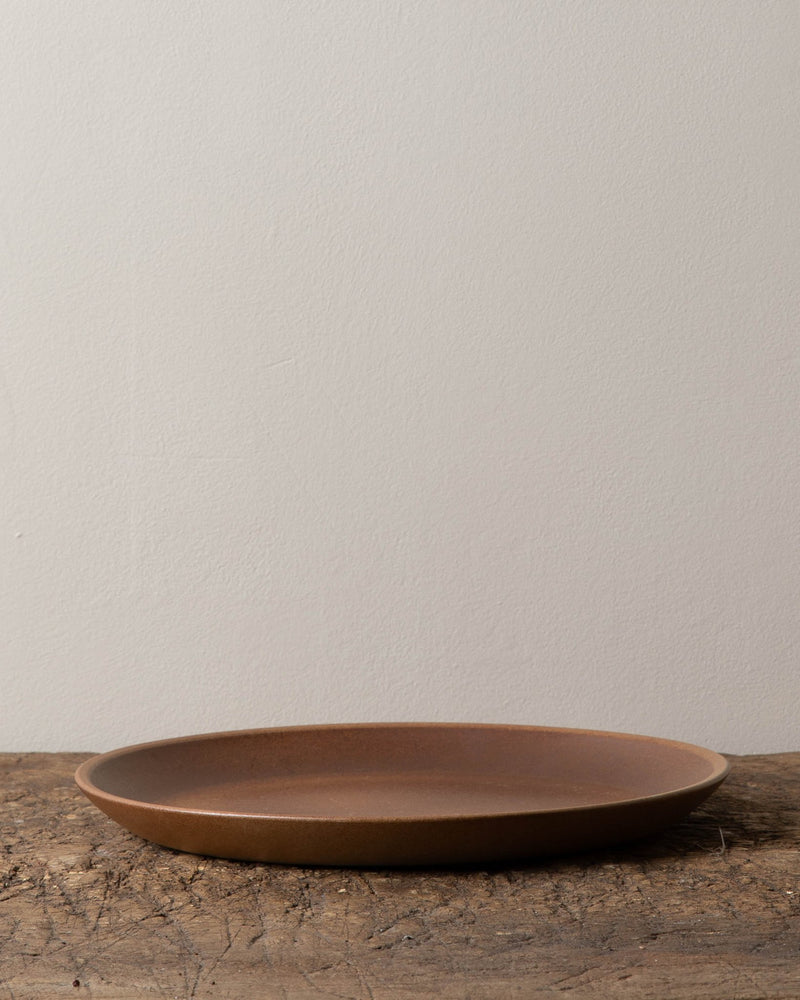 French Stoneware Serving Plate in Rust Glaze - Lone Fox