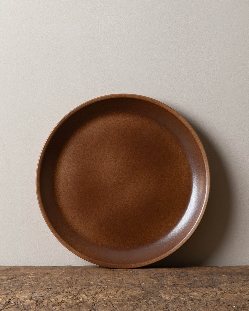 French Stoneware Serving Plate in Rust Glaze - Lone Fox