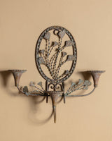 French Three-Arm Botanical Candle Sconce, Contemporary - Lone Fox