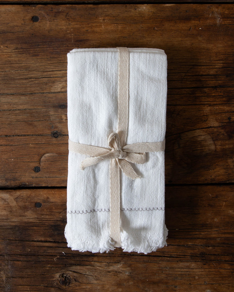 Fringe Cotton Napkins (Set of 4) - Lone Fox