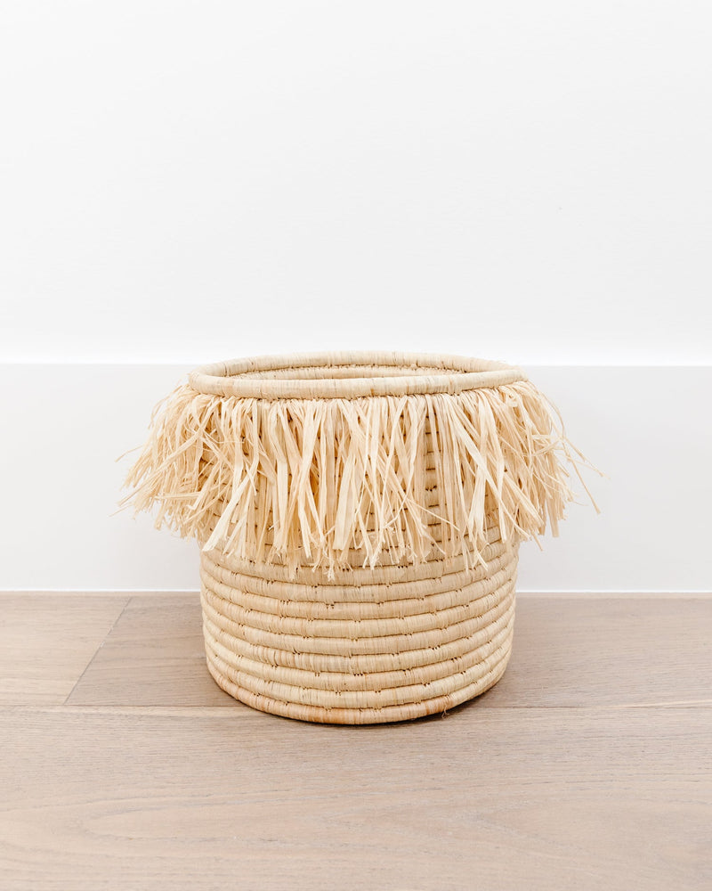 Fringed Catch All Basket - Lone Fox