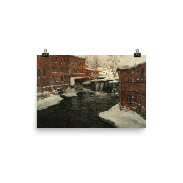 "Frits Thaulow Mill Scene" Art Print - Lone Fox