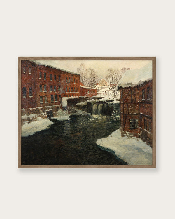 "Frits Thaulow Mill Scene" Art Print - Lone Fox