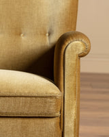 Fritz Hansen Style Ochre Mohair Sofa, Denmark, 1960's - Lone Fox