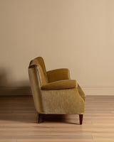 Fritz Hansen Style Ochre Mohair Sofa, Denmark, 1960's - Lone Fox