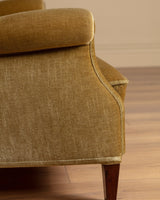 Fritz Hansen Style Ochre Mohair Sofa, Denmark, 1960's - Lone Fox