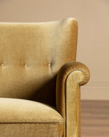 Fritz Hansen Style Ochre Mohair Sofa, Denmark, 1960's - Lone Fox