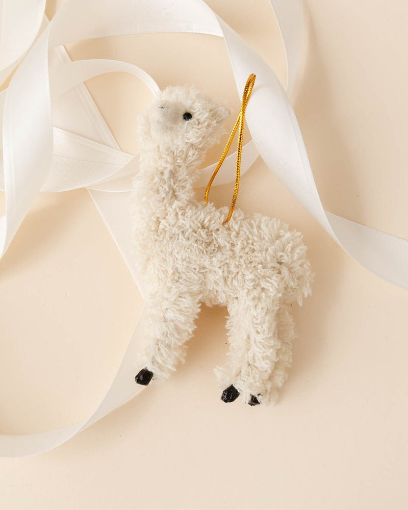 Furry Llama Ornament - Lone Fox