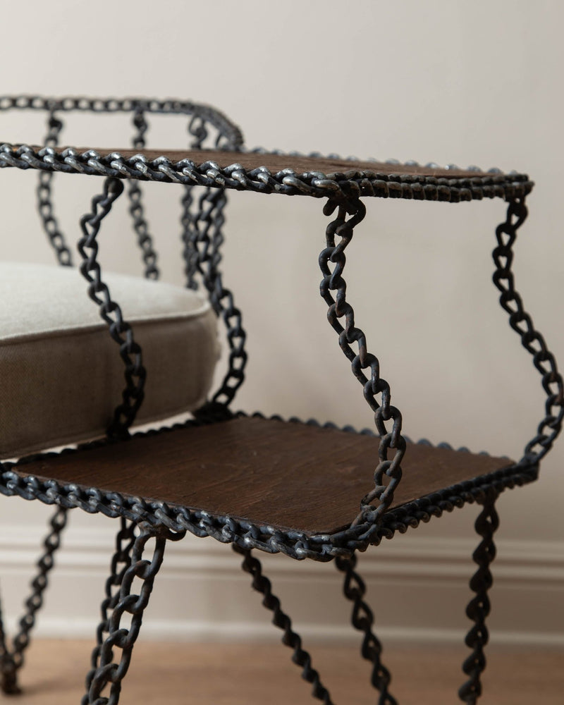 Giacometti Bronze & Iron Etrucsan Coffee Table by Paul Ferrante - Lone Fox