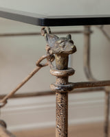 Giacometti Bronze& Iron Etrucsan Coffee Table by Paul Ferrante - Lone Fox