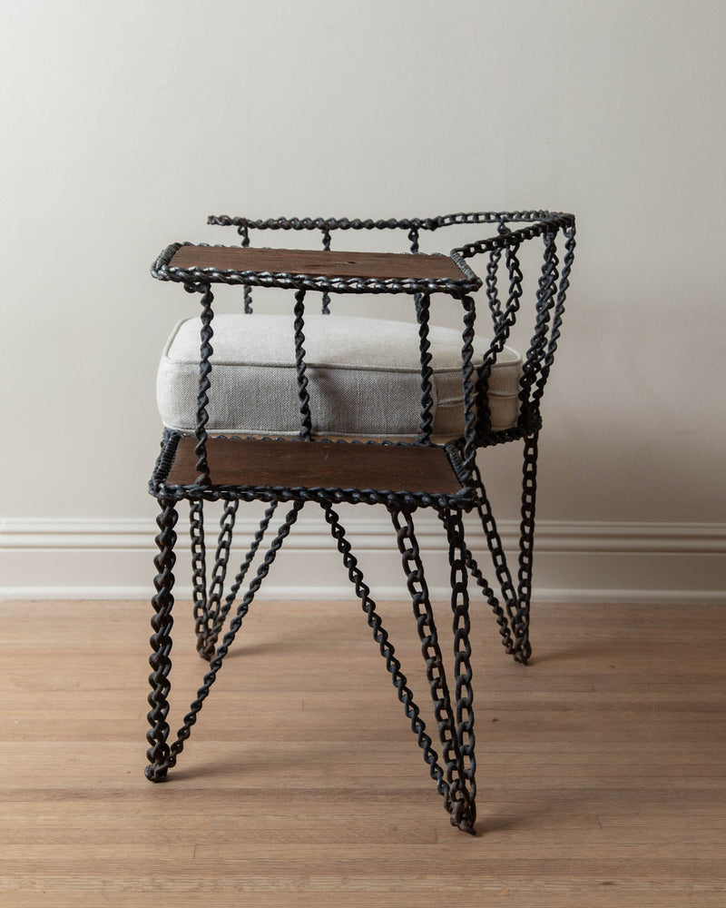 Giacometti Bronze & Iron Etrucsan Coffee Table by Paul Ferrante - Lone Fox