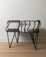 Giacometti Bronze & Iron Etrucsan Coffee Table by Paul Ferrante - Lone Fox