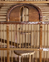 Gilt Painted Pagoda Wooden Birdcage, France, Mid-20th Century - Lone Fox