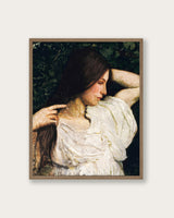 "Girl Arranging Her Hair" Art Print - Lone Fox