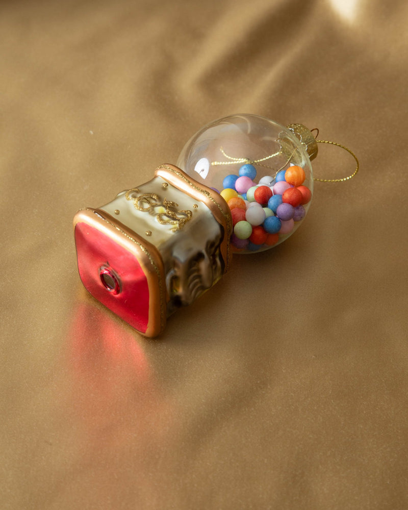 Glass Gumball Machine Ornament - Lone Fox