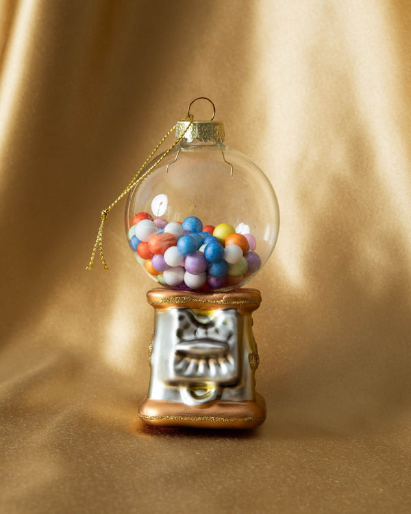 Glass Gumball Machine Ornament - Lone Fox