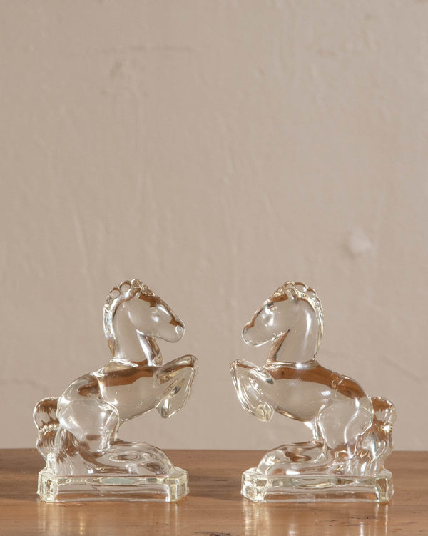 Glass Horse Bookends (Set of 2) - Lone Fox