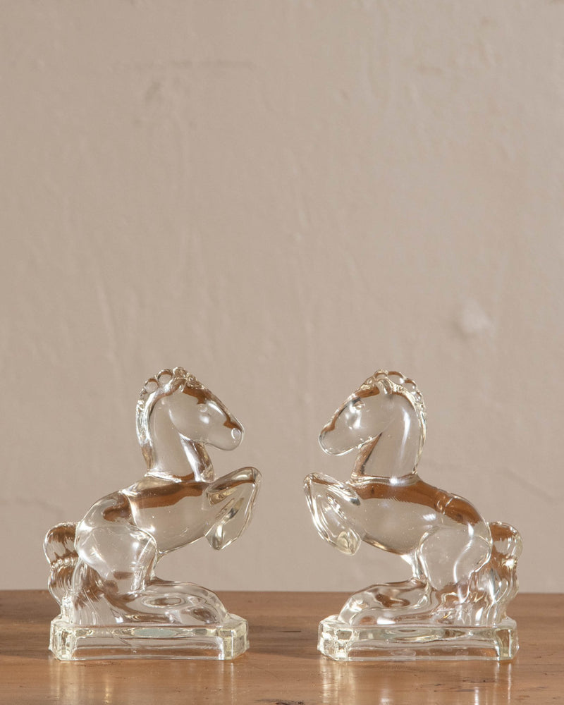 Glass Horse Bookends (Set of 2) - Lone Fox