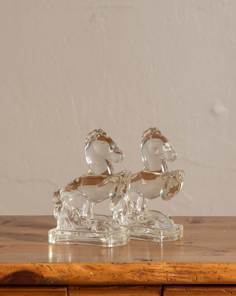 Glass Horse Bookends (Set of 2) - Lone Fox