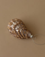 Glass Oyster Shell Ornament - Lone Fox