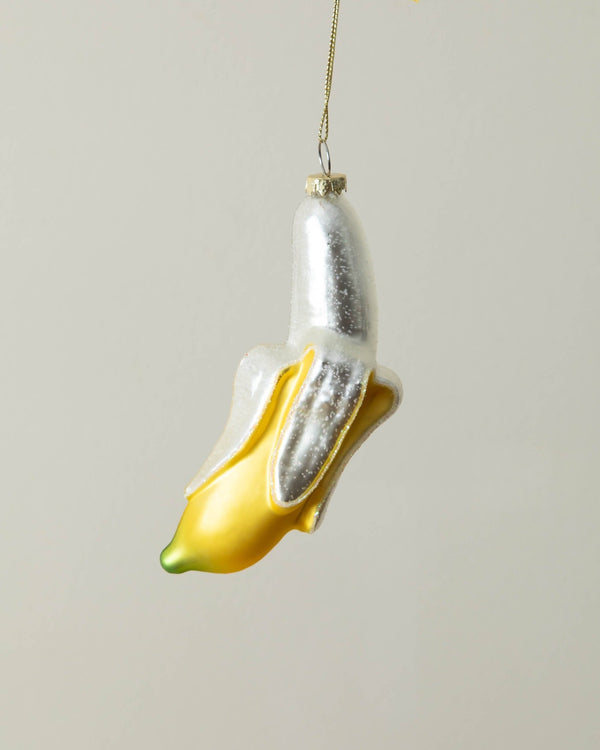 Glass Peeled Banana Ornament - Lone Fox