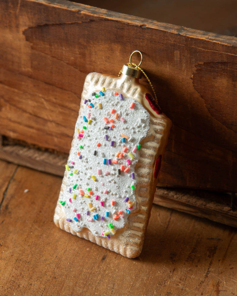 Glass Toaster Pastry Ornament - Lone Fox