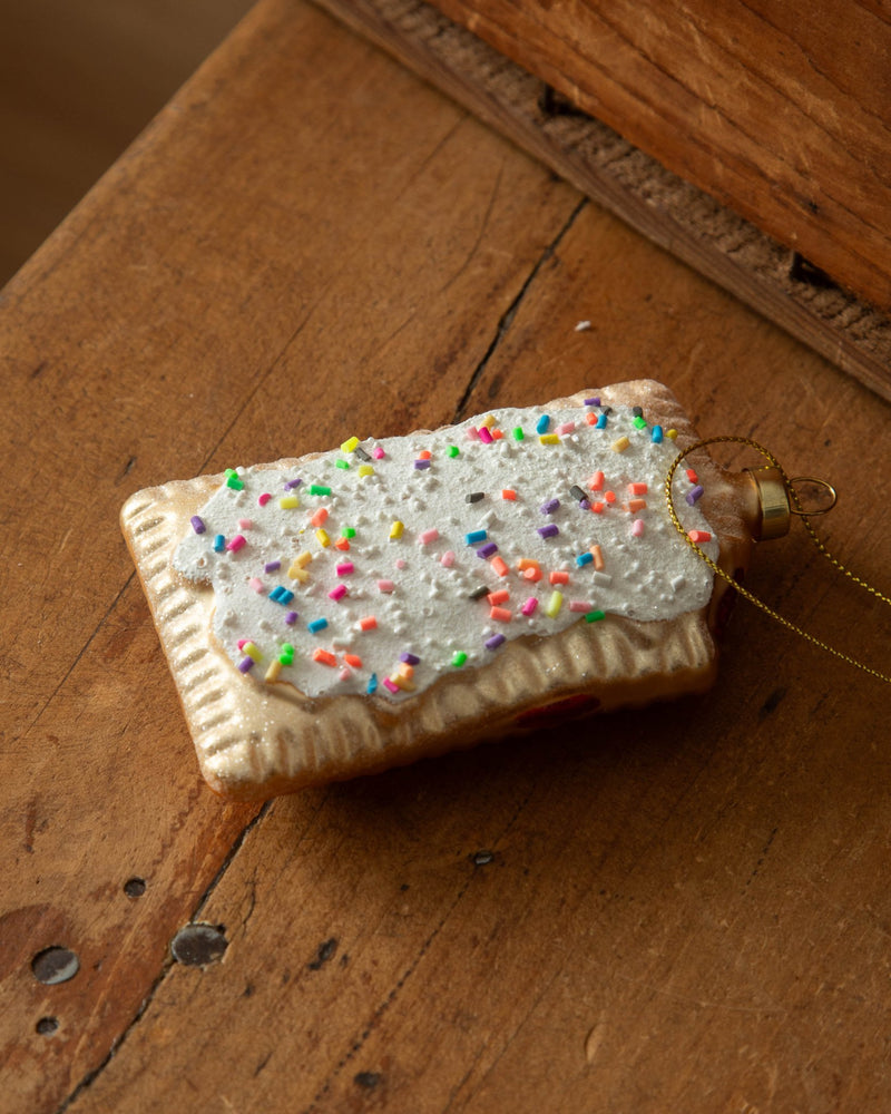 Glass Toaster Pastry Ornament - Lone Fox