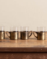 Glasses with Bronze Holders (Set of 4) - Lone Fox