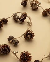 Glittery Pinecone Garland w/ Seed Pods - Lone Fox