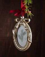 Golden Bow Photo Frame Ornament - Lone Fox