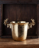 Golden Reindeer Ice Bucket - Lone Fox
