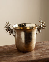 Golden Reindeer Ice Bucket - Lone Fox