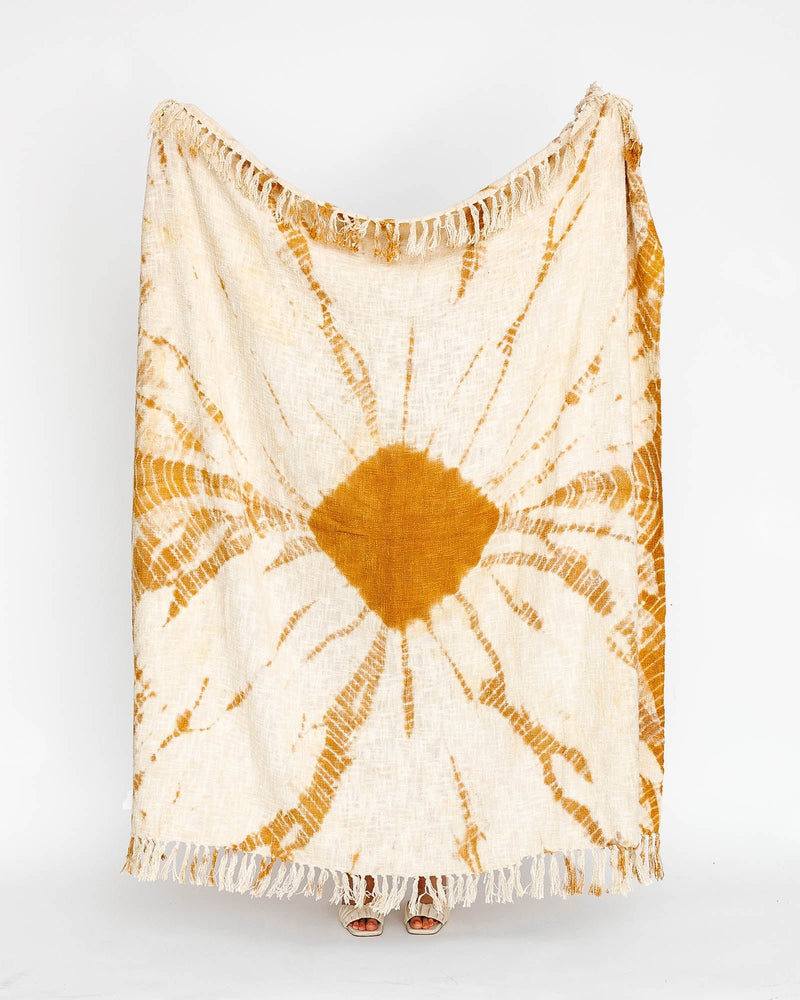 Golden Tie - Dyed Throw - Lone Fox