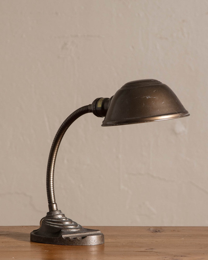 Gooseneck Bronze Desk Lamp - Lone Fox