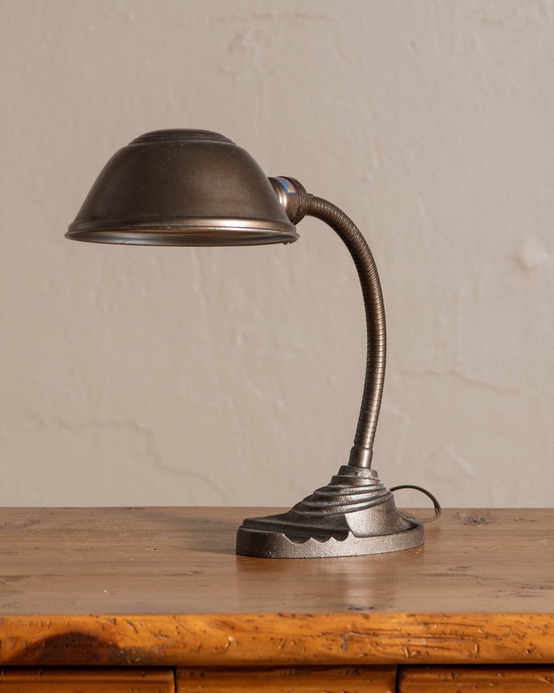 Gooseneck Bronze Desk Lamp - Lone Fox