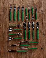 Green Bistrot Flatware (Set of 20) - Lone Fox