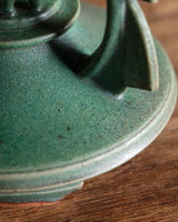 Green Ceramic Teapot with Sculptural Dog Lid by Vincent Sansone, 1980's - Lone Fox